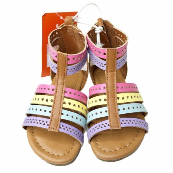 Joe Fresh Other - Joe Fresh Pastel Rainbow Gladiator Sandals